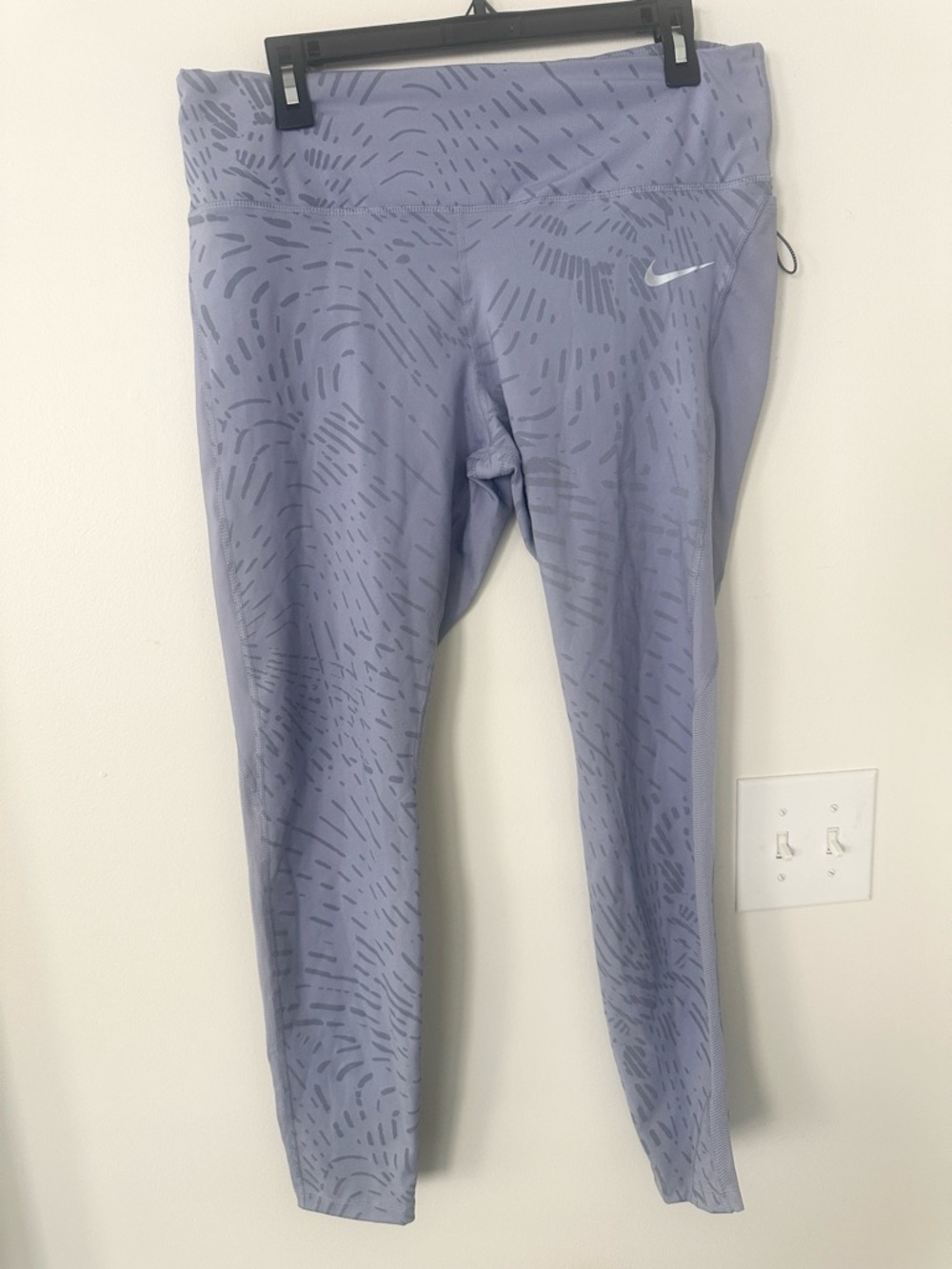 Nike Lavender Patterned Athletic Leggings XL